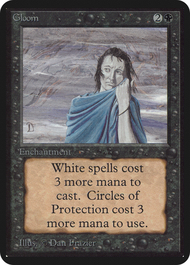 Gloom (LEA-110) - Limited Edition Alpha - Premium MTG Single from Wizards of the Coast - Just $10.99! Shop now at Game Crave Tournament Store