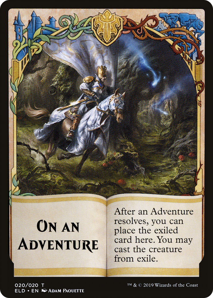 On an Adventure (TELD-020) - Throne of Eldraine Tokens - Premium MTG Single from Wizards of the Coast - Just $0! Shop now at Game Crave Tournament Store