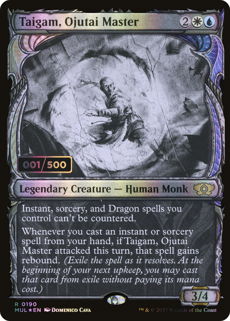 Taigam, Ojutai Master (MUL-190Z) - Multiverse Legends: (Showcase) Foil - Premium MTG Single from Wizards of the Coast - Just $21.63! Shop now at Game Crave Tournament Store