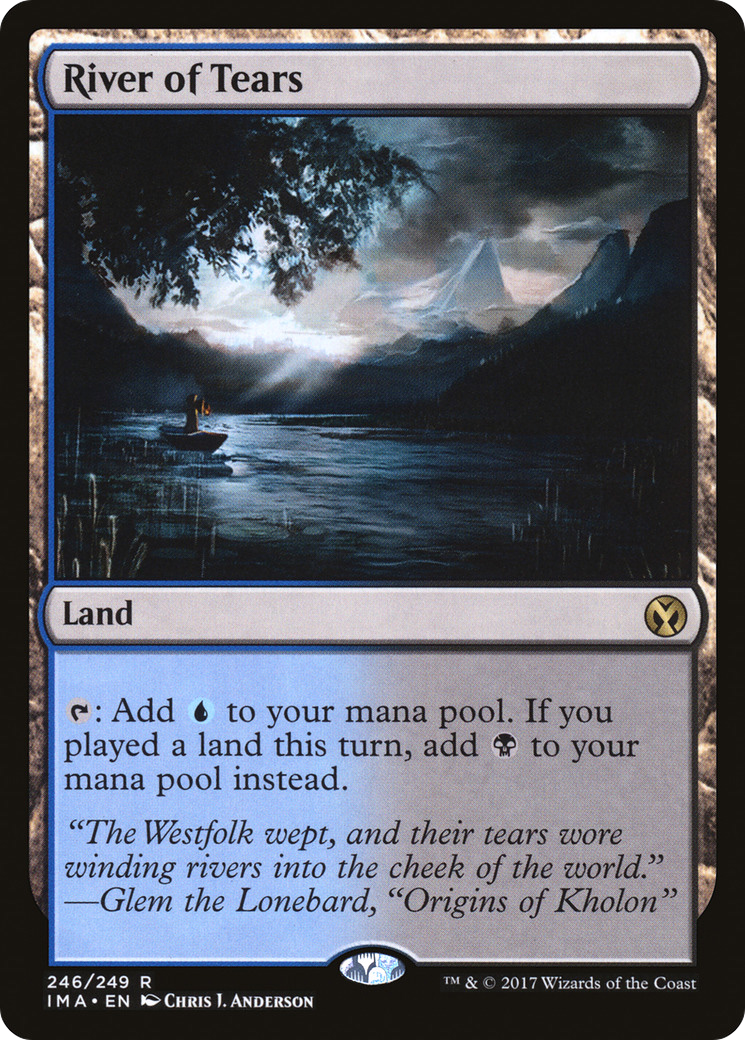 River of Tears (IMA-246) - Iconic Masters - Premium MTG Single from Wizards of the Coast - Just $0.10! Shop now at Game Crave Tournament Store