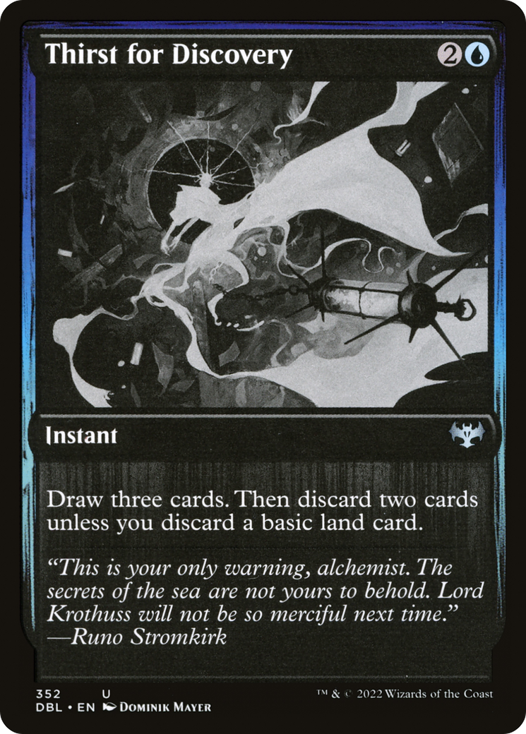 Thirst for Discovery (DBL-352) - Innistrad: Double Feature Foil - Premium MTG Single from Wizards of the Coast - Just $1.06! Shop now at Game Crave Tournament Store