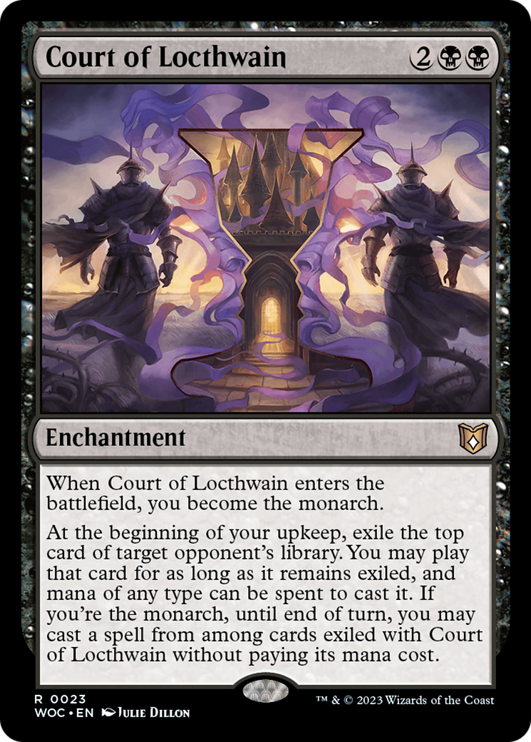 Court of Locthwain (WOC-023) - Wilds of Eldraine Commander Foil - Premium MTG Single from Wizards of the Coast - Just $1.34! Shop now at Game Crave Tournament Store