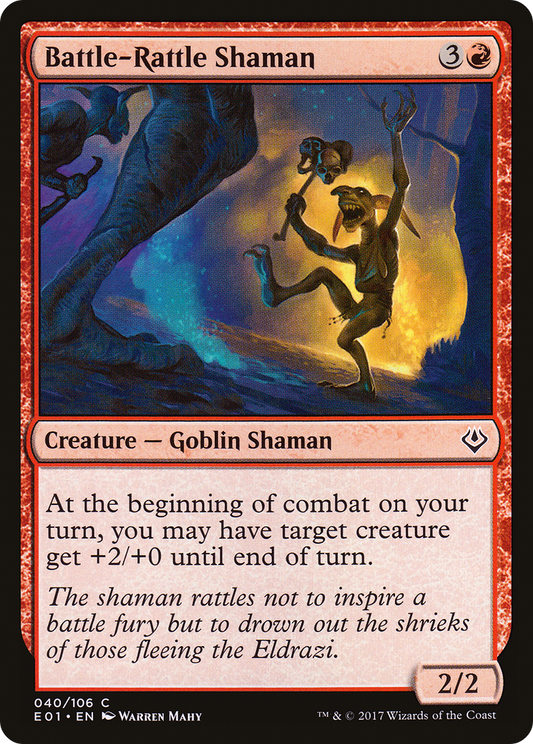 Battle-Rattle Shaman (E01-040) - Archenemy: Nicol Bolas - Premium MTG Single from Wizards of the Coast - Just $0.08! Shop now at Game Crave Tournament Store