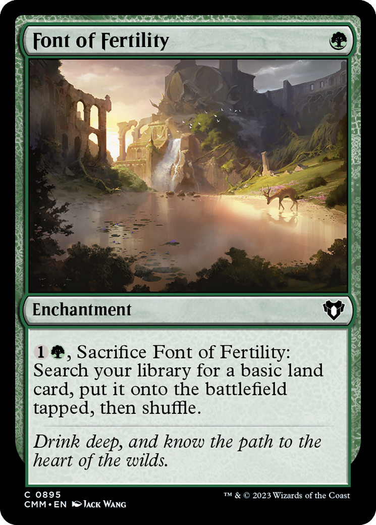 Font of Fertility (CMM-895) - Commander Masters - Premium MTG Single from Wizards of the Coast - Just $0.08! Shop now at Game Crave Tournament Store