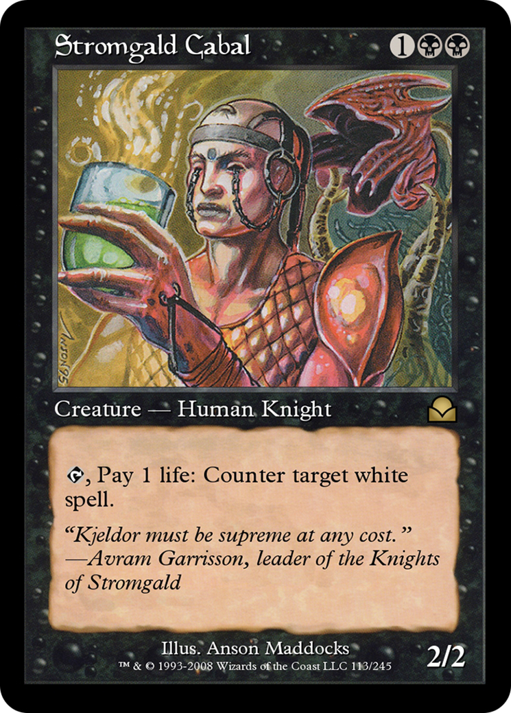 Stromgald Cabal (ME2-113) - Masters Edition II Foil - Premium MTG Single from Wizards of the Coast - Just $0! Shop now at Game Crave Tournament Store