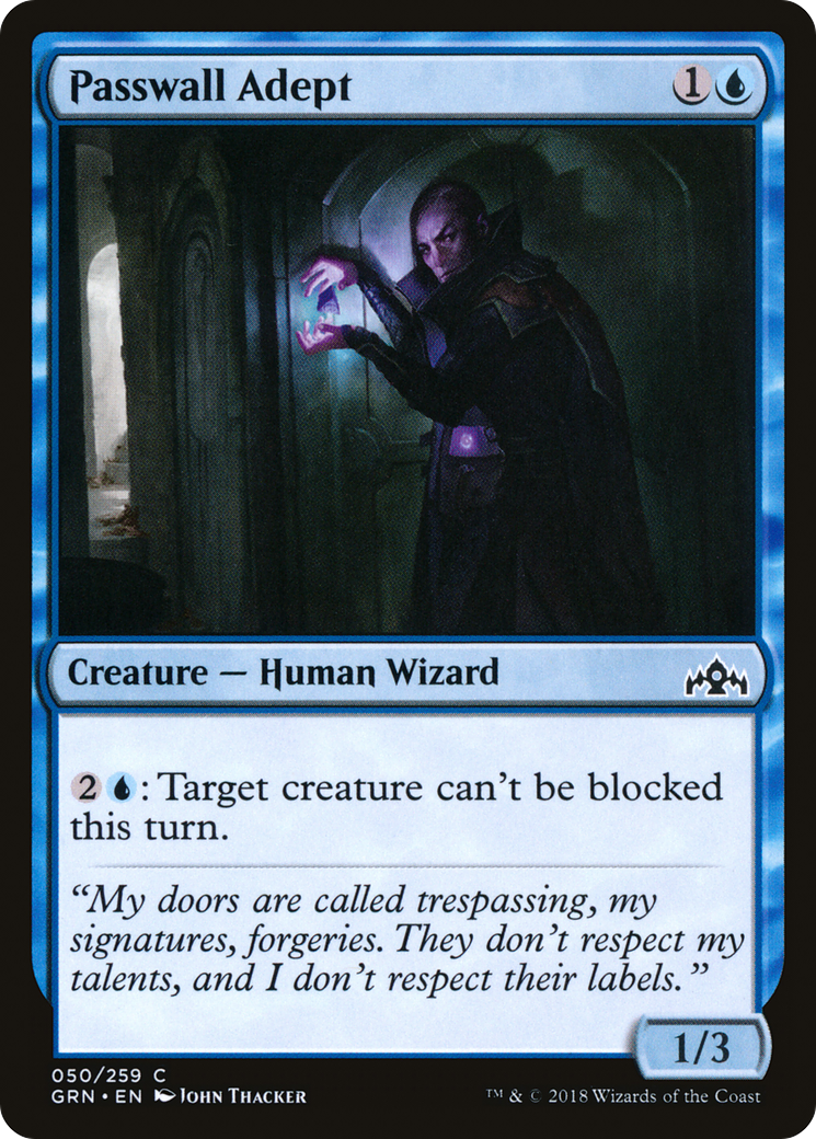 Passwall Adept (GRN-050) - Guilds of Ravnica Foil - Premium MTG Single from Wizards of the Coast - Just $0.08! Shop now at Game Crave Tournament Store