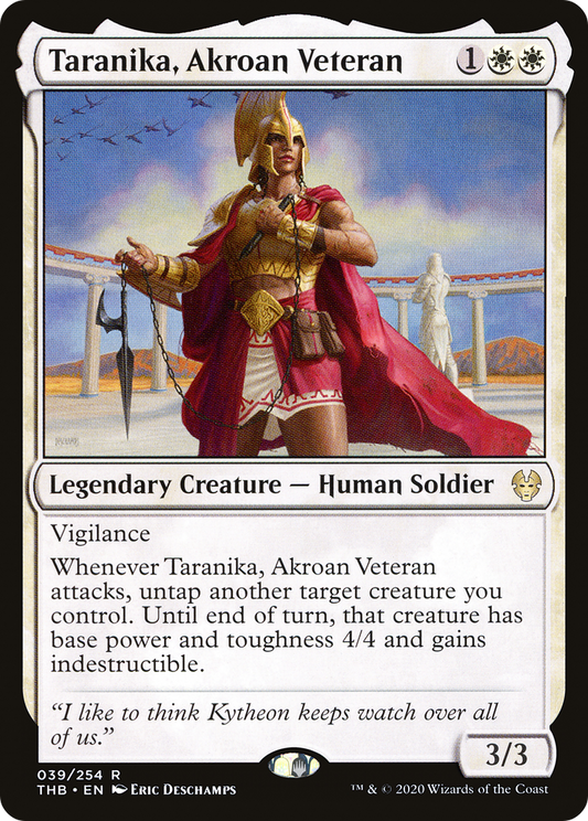 Taranika, Akroan Veteran (THB-039) - Theros Beyond Death Foil - Premium MTG Single from Wizards of the Coast - Just $0.08! Shop now at Game Crave Tournament Store