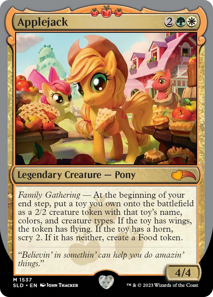 Applejack (SLD-1537) - Secret Lair Drop Foil - Premium MTG Single from Wizards of the Coast - Just $3.63! Shop now at Game Crave Tournament Store
