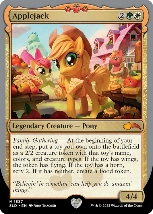 Applejack (SLD-1537) - Secret Lair Drop Foil - Premium MTG Single from Wizards of the Coast - Just $3.63! Shop now at Game Crave Tournament Store