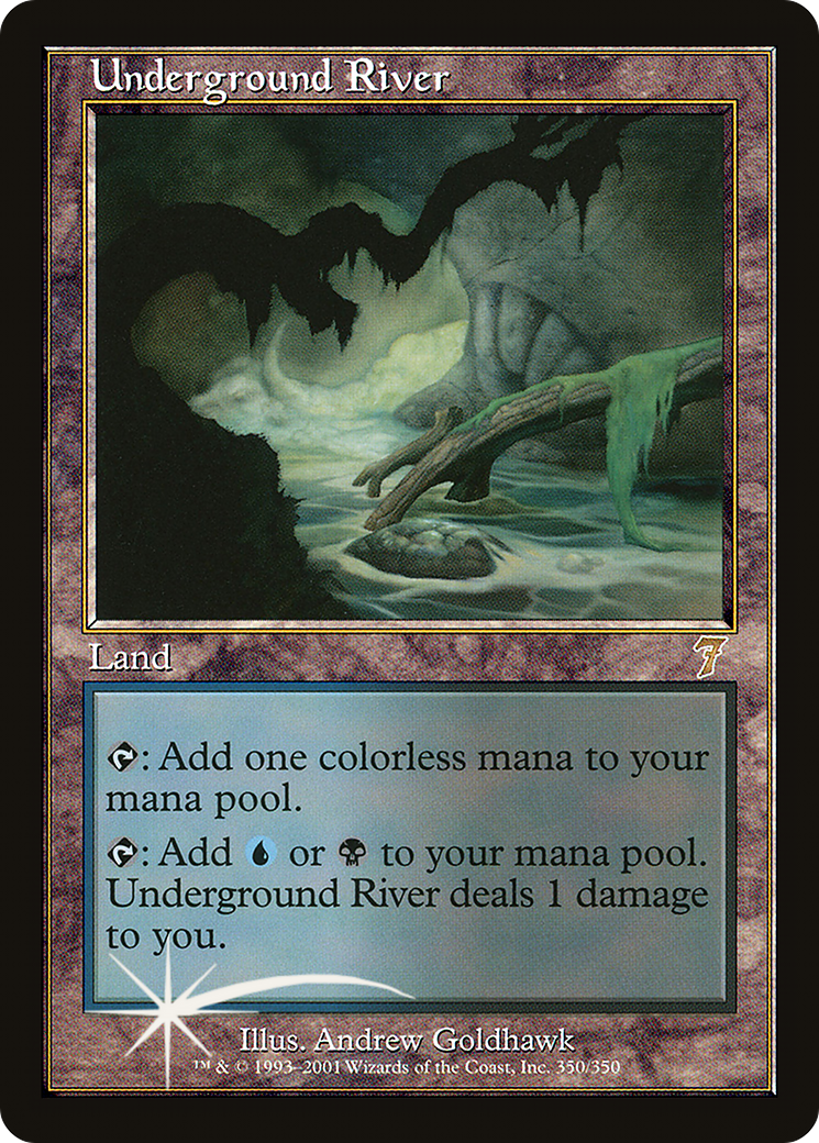 Underground River (7ED-350★) - Seventh Edition Foil - Premium MTG Single from Wizards of the Coast - Just $94.76! Shop now at Game Crave Tournament Store