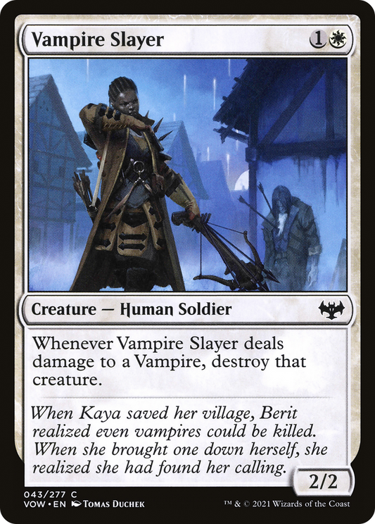 Vampire Slayer (VOW-043) - Innistrad: Crimson Vow Foil - Premium MTG Single from Wizards of the Coast - Just $0.25! Shop now at Game Crave Tournament Store