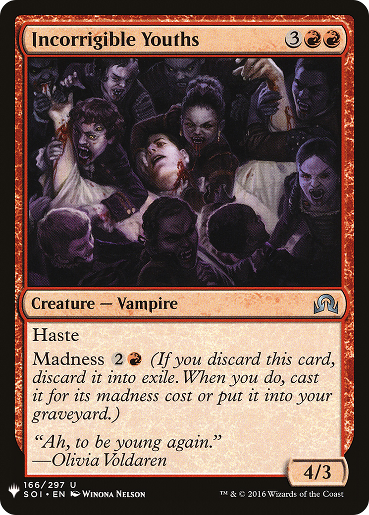 Incorrigible Youths (MB1-980) - Mystery Booster - Premium MTG Single from Wizards of the Coast - Just $0.08! Shop now at Game Crave Tournament Store