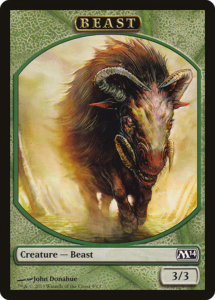 Beast (TM14-009) - Magic 2014 Tokens - Premium MTG Single from Wizards of the Coast - Just $0.08! Shop now at Game Crave Tournament Store