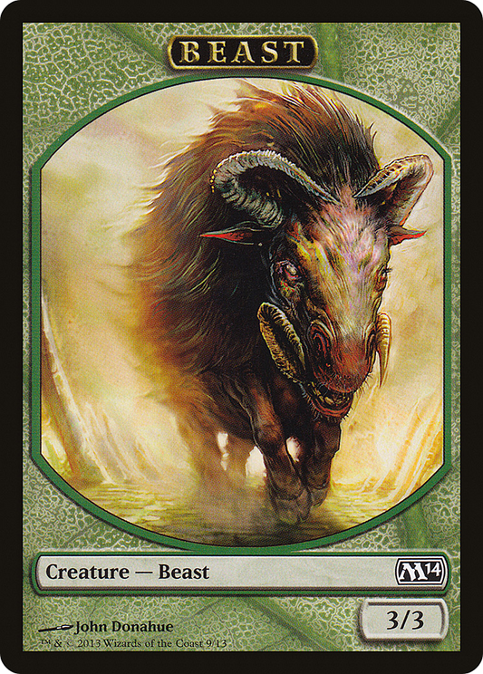 Beast (TM14-009) - Magic 2014 Tokens - Premium MTG Single from Wizards of the Coast - Just $0.08! Shop now at Game Crave Tournament Store