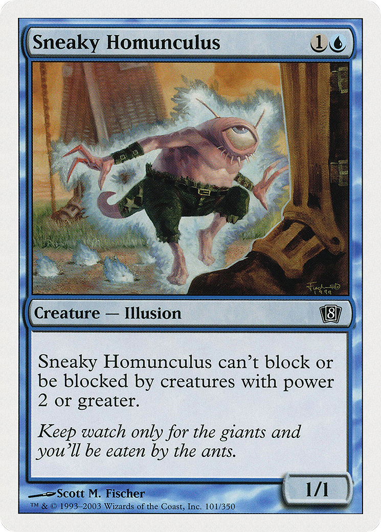 Sneaky Homunculus (8ED-101) - Eighth Edition - Premium MTG Single from Wizards of the Coast - Just $0.08! Shop now at Game Crave Tournament Store