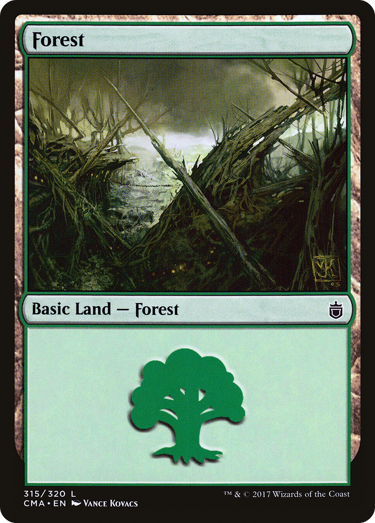 Forest (CMA-315) - Commander Anthology - Premium MTG Single from Wizards of the Coast - Just $0.08! Shop now at Game Crave Tournament Store