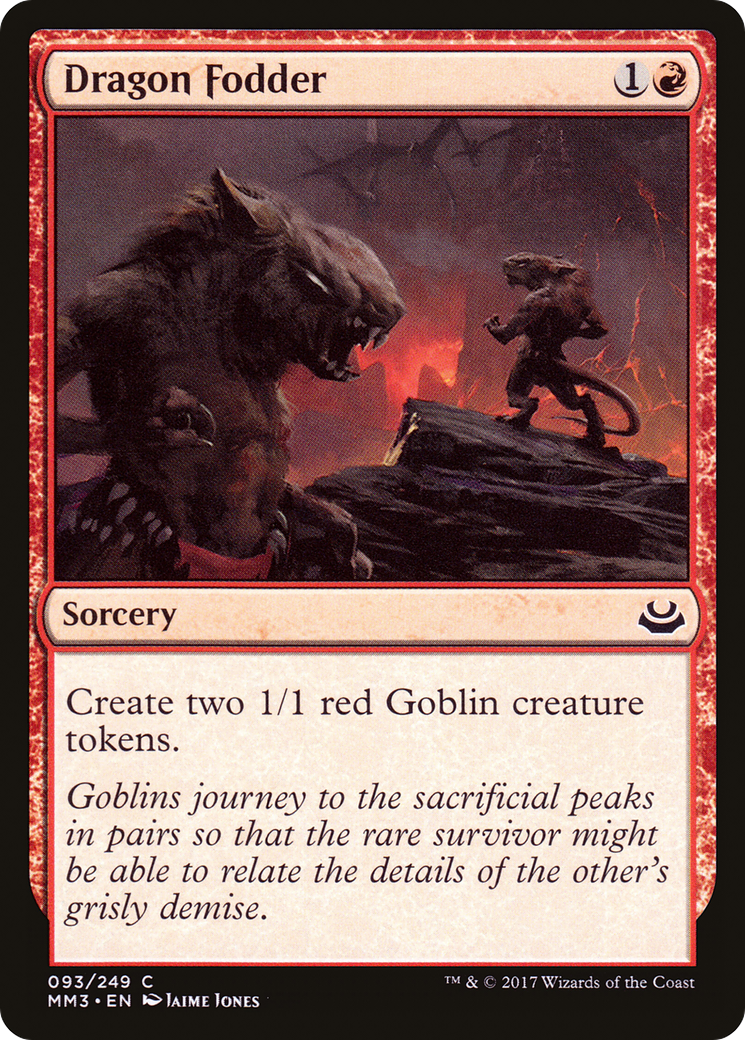 Dragon Fodder (MM3-093) - Modern Masters 2017 Foil - Premium MTG Single from Wizards of the Coast - Just $0.08! Shop now at Game Crave Tournament Store