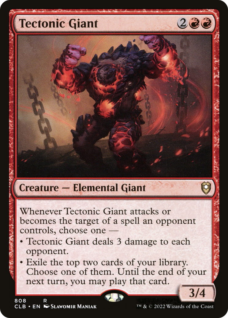 Tectonic Giant (CLB-808) - Commander Legends: Battle for Baldur's Gate - Premium MTG Single from Wizards of the Coast - Just $0.08! Shop now at Game Crave Tournament Store