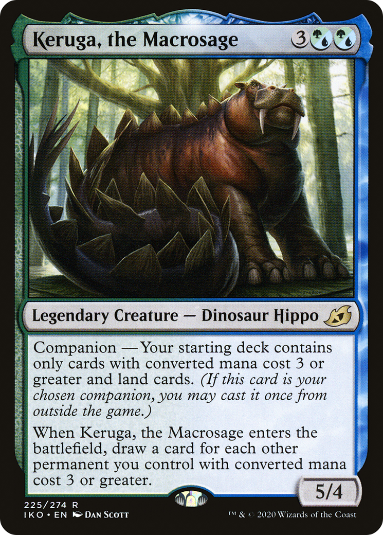 Keruga, the Macrosage (IKO-225) - Ikoria: Lair of Behemoths: (companion) - Premium MTG Single from Wizards of the Coast - Just $0.08! Shop now at Game Crave Tournament Store