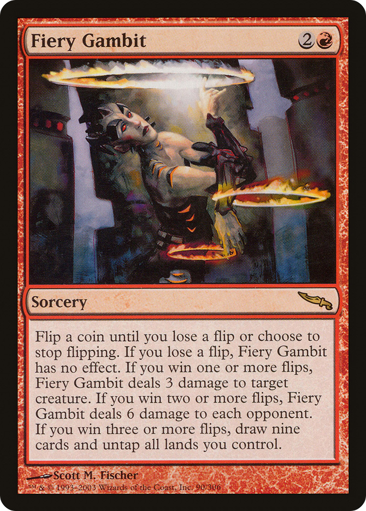 Fiery Gambit (MRD-090) - Mirrodin - Premium MTG Single from Wizards of the Coast - Just $0.63! Shop now at Game Crave Tournament Store