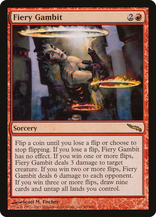 Fiery Gambit (MRD-090) - Mirrodin - Premium MTG Single from Wizards of the Coast - Just $0.63! Shop now at Game Crave Tournament Store