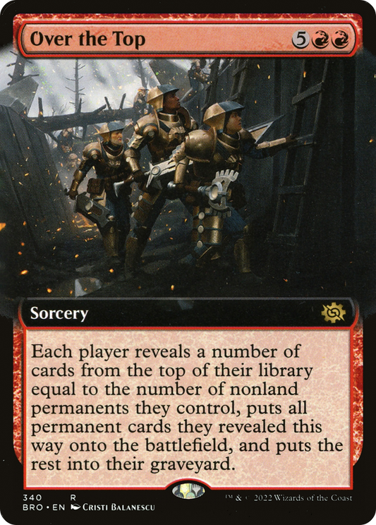 Over the Top (BRO-340) - The Brothers' War: (Extended Art) - Premium MTG Single from Wizards of the Coast - Just $0.24! Shop now at Game Crave Tournament Store