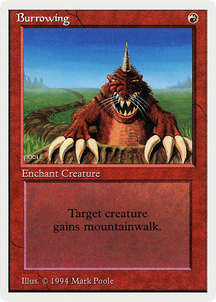 Burrowing (SUM-140) - Summer Magic / Edgar - Premium MTG Single from Wizards of the Coast - Just $0! Shop now at Game Crave Tournament Store