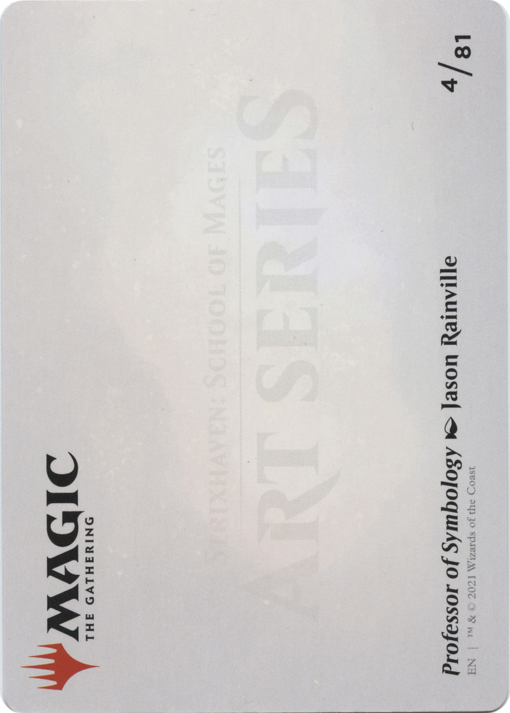 Professor of Symbology // Professor of Symbology (ASTX-004) - Strixhaven Art Series (Borderless) Foil - Premium MTG Single from Wizards of the Coast - Just $0! Shop now at Game Crave Tournament Store