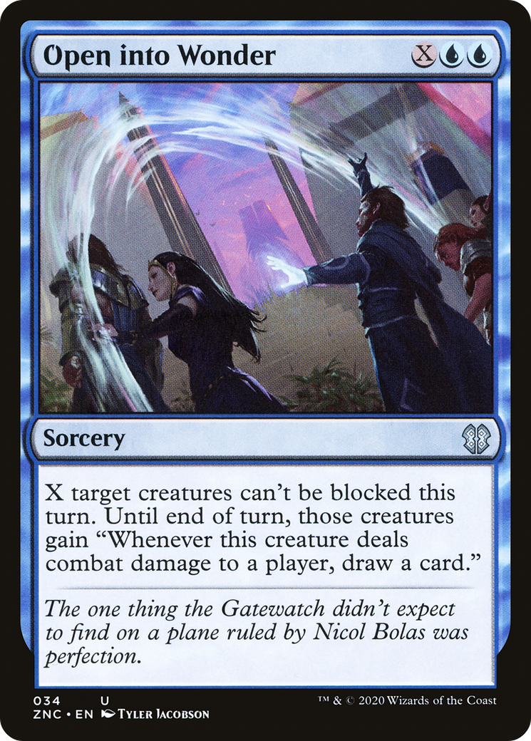 Open into Wonder (ZNC-034) - Zendikar Rising Commander - Premium MTG Single from Wizards of the Coast - Just $0.08! Shop now at Game Crave Tournament Store