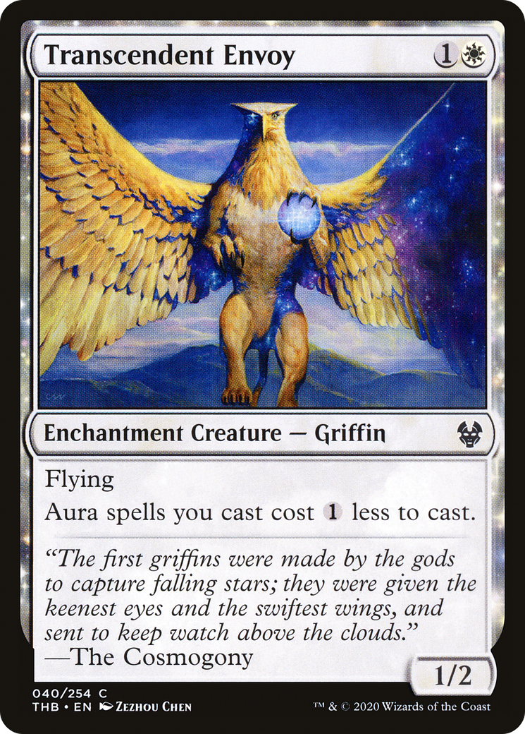 Transcendent Envoy (THB-040) - Theros Beyond Death: (nyxtouched) Foil - Premium MTG Single from Wizards of the Coast - Just $0.08! Shop now at Game Crave Tournament Store