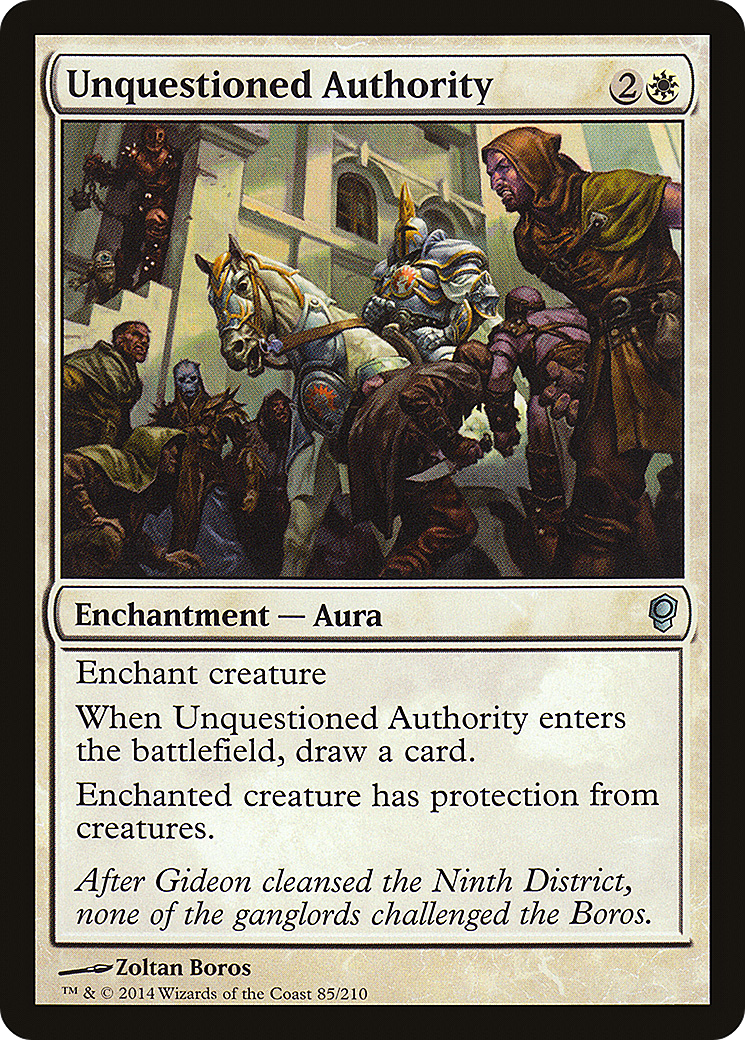 Unquestioned Authority (CNS-085) - Conspiracy - Premium MTG Single from Wizards of the Coast - Just $0.25! Shop now at Game Crave Tournament Store