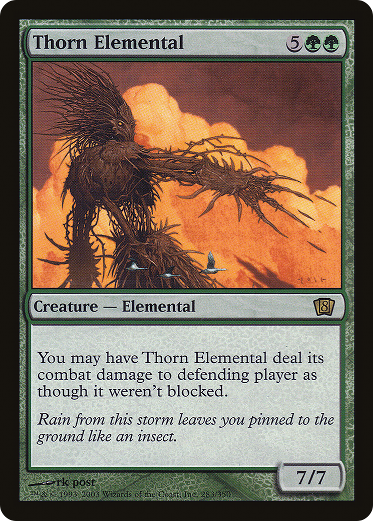 Thorn Elemental (8ED-283★) - Eighth Edition Foil - Premium MTG Single from Wizards of the Coast - Just $1.84! Shop now at Game Crave Tournament Store