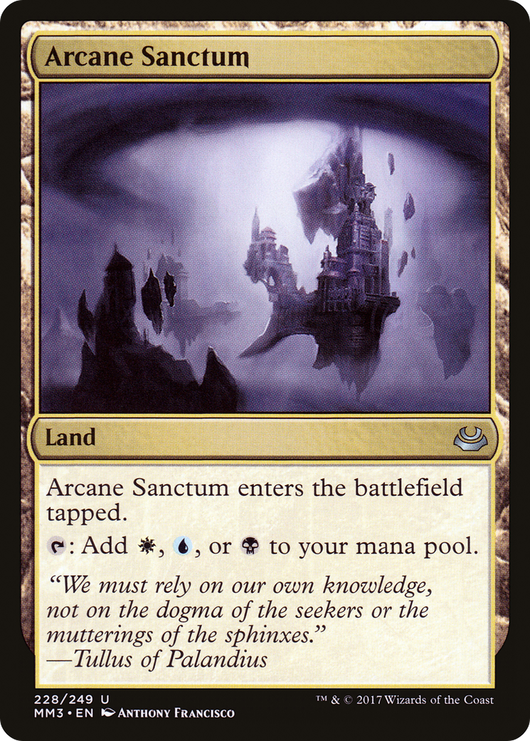 Arcane Sanctum (MM3-228) - Modern Masters 2017 - Premium MTG Single from Wizards of the Coast - Just $0.14! Shop now at Game Crave Tournament Store