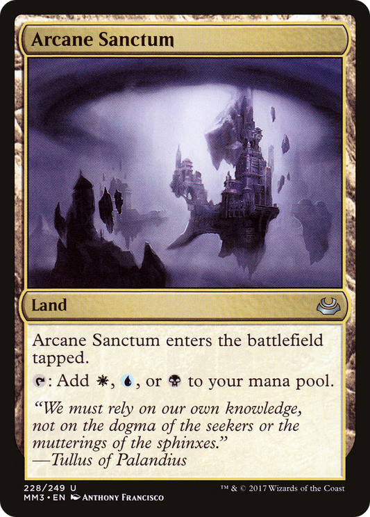 Arcane Sanctum (MM3-228) - Modern Masters 2017 - Premium MTG Single from Wizards of the Coast - Just $0.14! Shop now at Game Crave Tournament Store