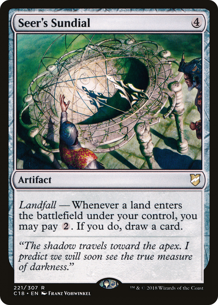 Seer's Sundial (C18-221) - Commander 2018 - Premium MTG Single from Wizards of the Coast - Just $0.08! Shop now at Game Crave Tournament Store