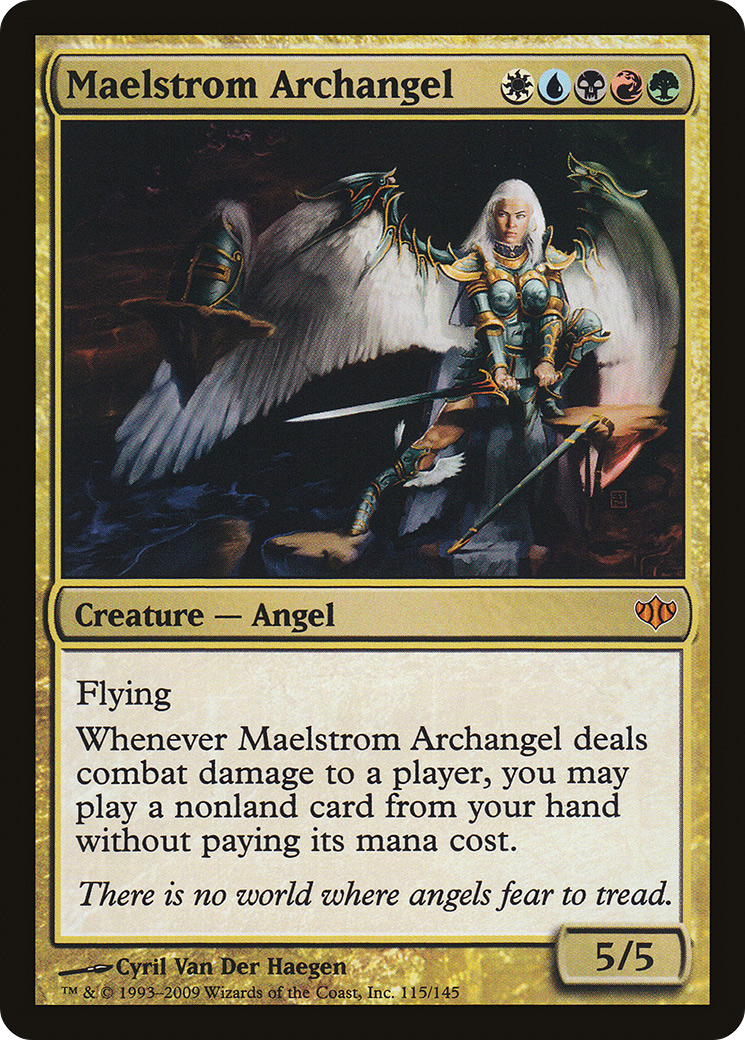 Maelstrom Archangel (CON-115) - Conflux Foil - Premium MTG Single from Wizards of the Coast - Just $9.32! Shop now at Game Crave Tournament Store
