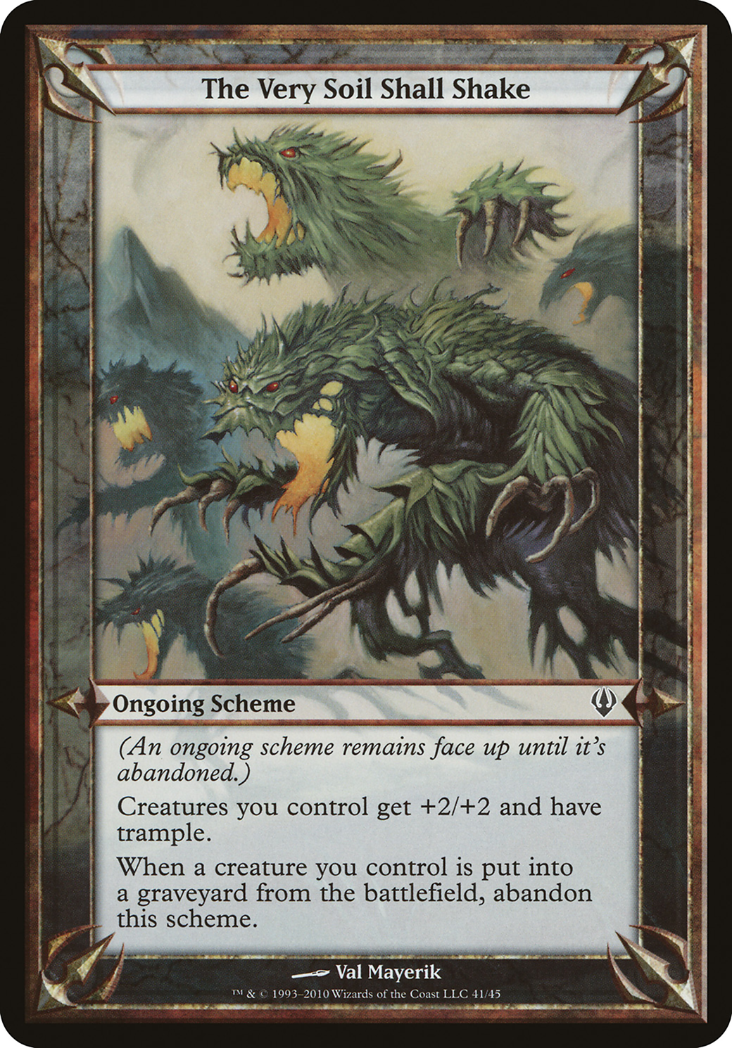 The Very Soil Shall Shake (OARC-41★) - Archenemy Schemes - Premium MTG Single from Wizards of the Coast - Just $2.71! Shop now at Game Crave Tournament Store