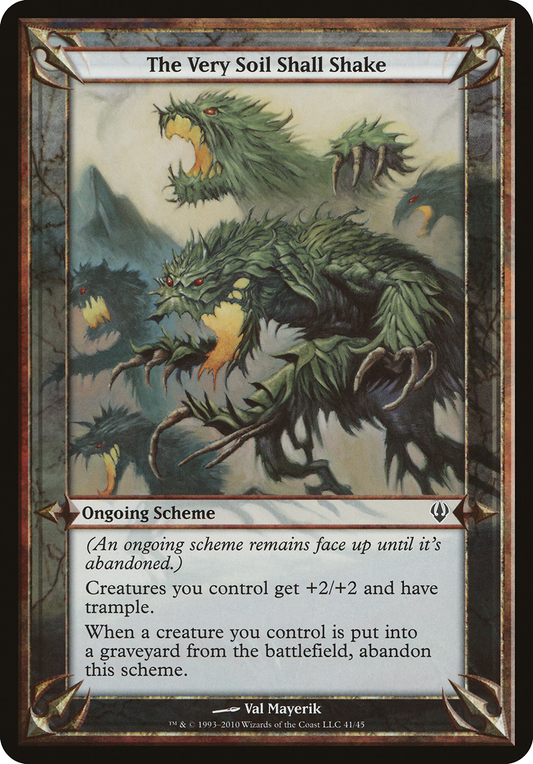 The Very Soil Shall Shake (OARC-41★) - Archenemy Schemes - Premium MTG Single from Wizards of the Coast - Just $2.71! Shop now at Game Crave Tournament Store