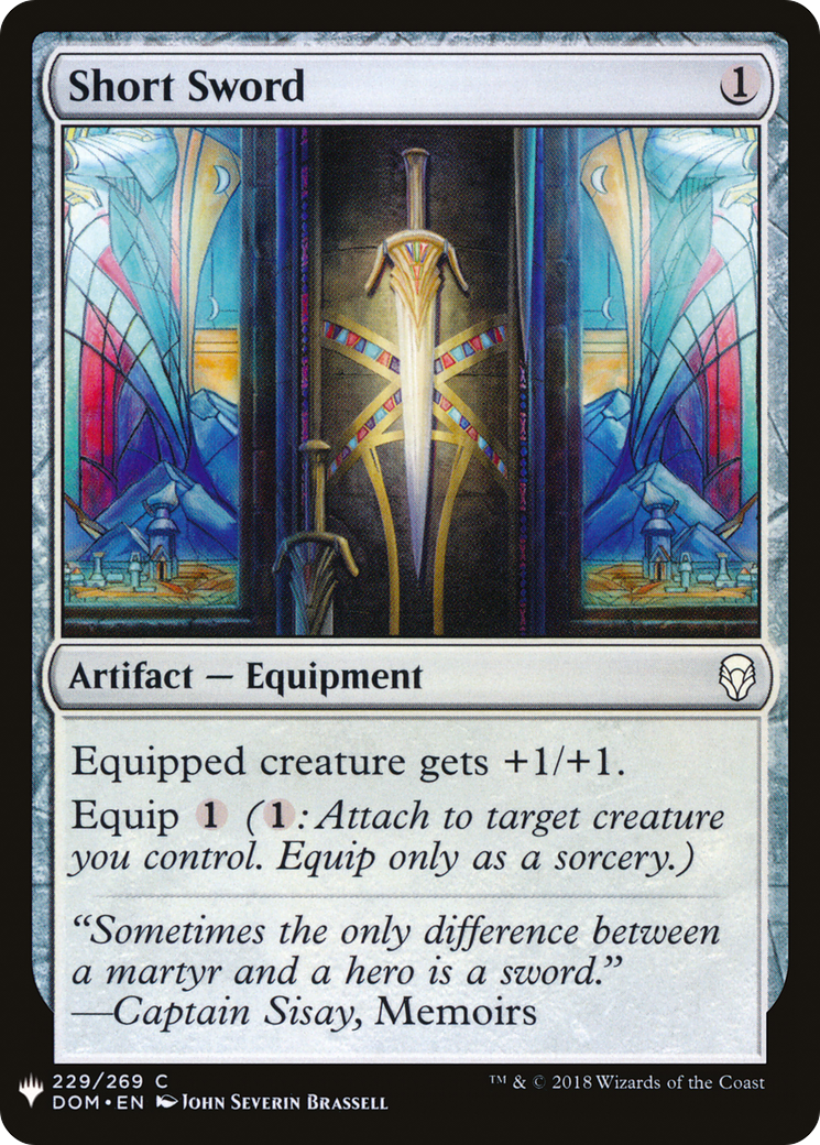 Short Sword (MB1-1627) - Mystery Booster - Premium MTG Single from Wizards of the Coast - Just $0.08! Shop now at Game Crave Tournament Store