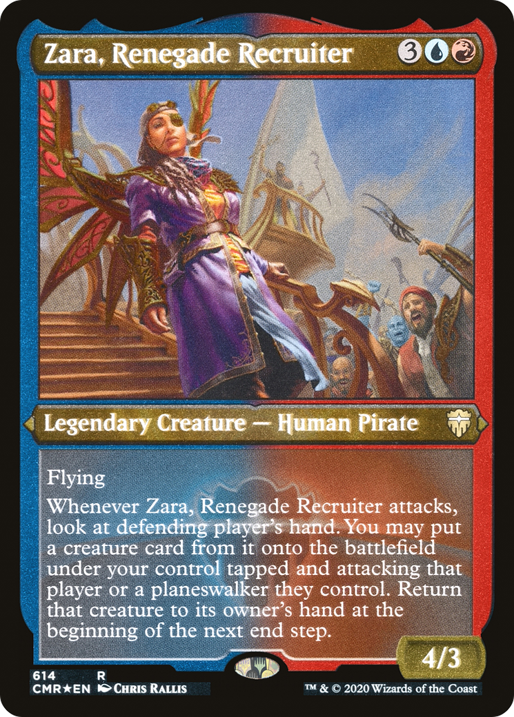 Zara, Renegade Recruiter (CMR-614) - Commander Legends Etched Foil - Premium MTG Single from Wizards of the Coast - Just $0.18! Shop now at Game Crave Tournament Store