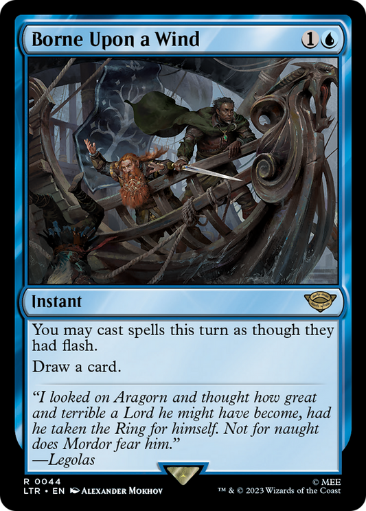 Borne Upon a Wind (LTR-044) - The Lord of the Rings: Tales of Middle-earth - Premium MTG Single from Wizards of the Coast - Just $0.46! Shop now at Game Crave Tournament Store