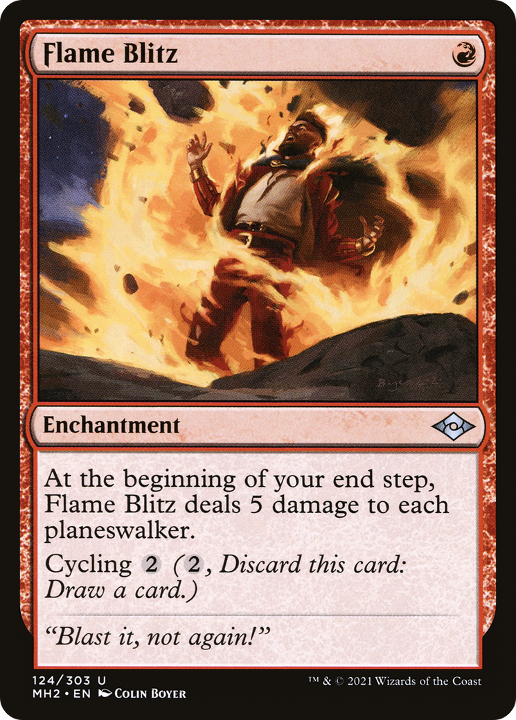 Flame Blitz (MH2-124) - Modern Horizons 2 - Premium MTG Single from Wizards of the Coast - Just $0.08! Shop now at Game Crave Tournament Store