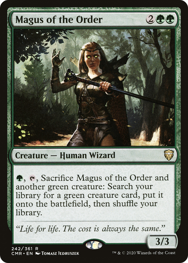 Magus of the Order (CMR-242) - Commander Legends Foil - Premium MTG Single from Wizards of the Coast - Just $0.08! Shop now at Game Crave Tournament Store