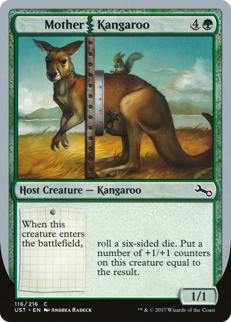 Mother Kangaroo (UST-116) - Unstable - Premium MTG Single from Wizards of the Coast - Just $0.08! Shop now at Game Crave Tournament Store