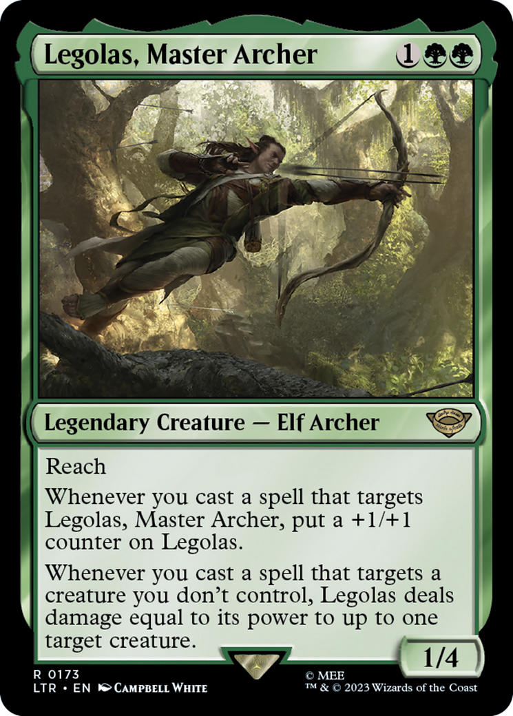 Legolas, Master Archer (LTR-173) - The Lord of the Rings: Tales of Middle-earth Foil - Premium MTG Single from Wizards of the Coast - Just $0.08! Shop now at Game Crave Tournament Store