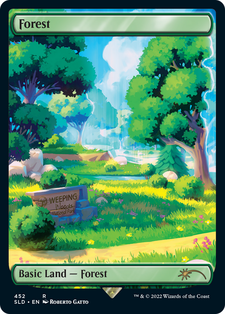 Forest (SLD-452) - Secret Lair Drop: (Full Art) Foil - Premium MTG Single from Wizards of the Coast - Just $3.08! Shop now at Game Crave Tournament Store