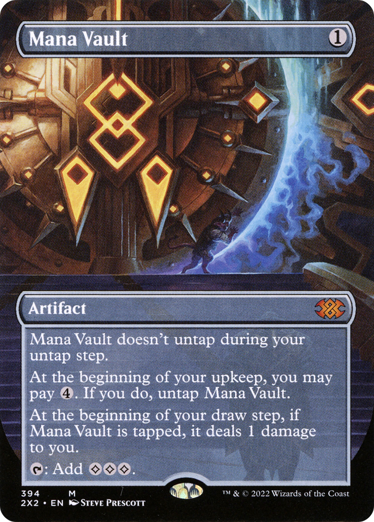 Mana Vault (2X2-394) - Double Masters 2022 (Borderless) - Premium MTG Single from Wizards of the Coast - Just $21.27! Shop now at Game Crave Tournament Store