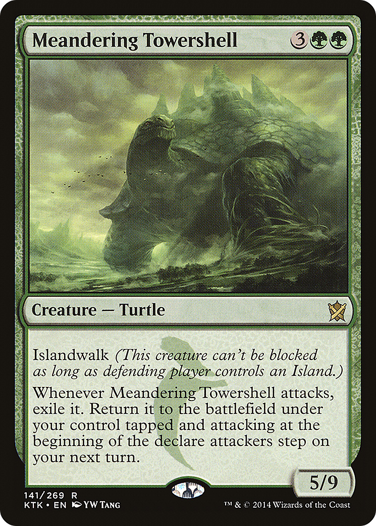 Meandering Towershell (KTK-141) - Khans of Tarkir Foil - Premium MTG Single from Wizards of the Coast - Just $0.08! Shop now at Game Crave Tournament Store