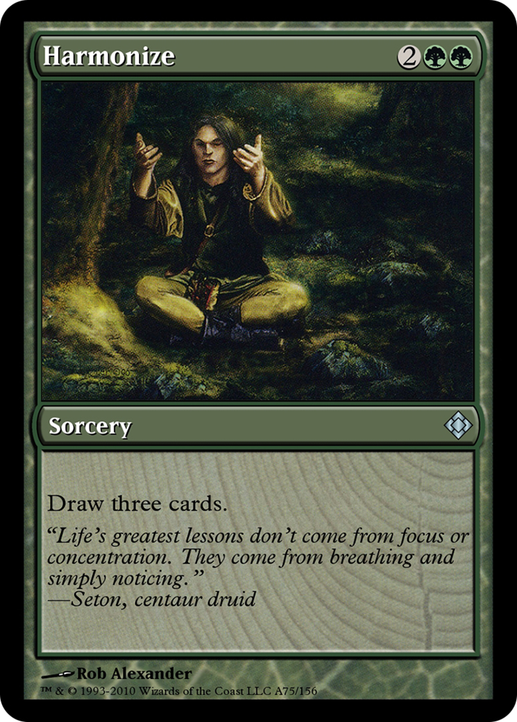 Harmonize (TD0-A75) - Magic Online Theme Decks - Premium MTG Single from Wizards of the Coast - Just $0! Shop now at Game Crave Tournament Store