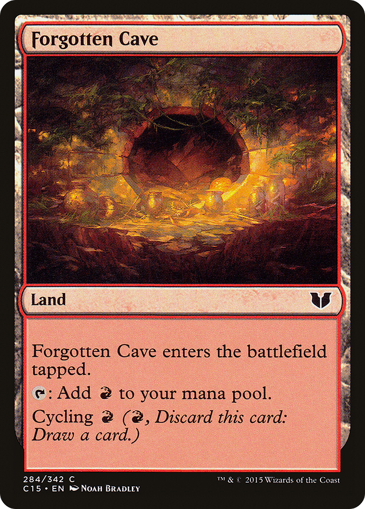 Forgotten Cave (C15-284) - Commander 2015 - Premium MTG Single from Wizards of the Coast - Just $0.08! Shop now at Game Crave Tournament Store